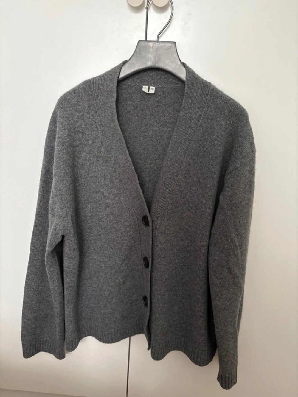 ARKET Gray Wool Cashmere Button Cardigan US 4